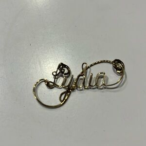 Gold Lydia and L charms